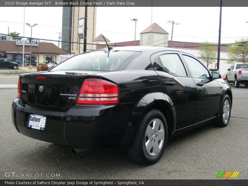 Brilliant Black Crystal Pearl / Dark Slate Gray 2010 Dodge Avenger SXT