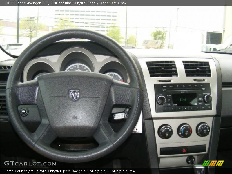 Brilliant Black Crystal Pearl / Dark Slate Gray 2010 Dodge Avenger SXT