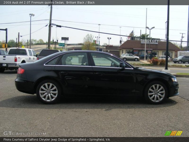Brilliant Black / Black 2009 Audi A4 2.0T Premium quattro Sedan