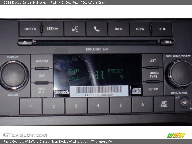 Redline 2-Coat Pearl / Dark Slate Gray 2011 Dodge Caliber Mainstreet