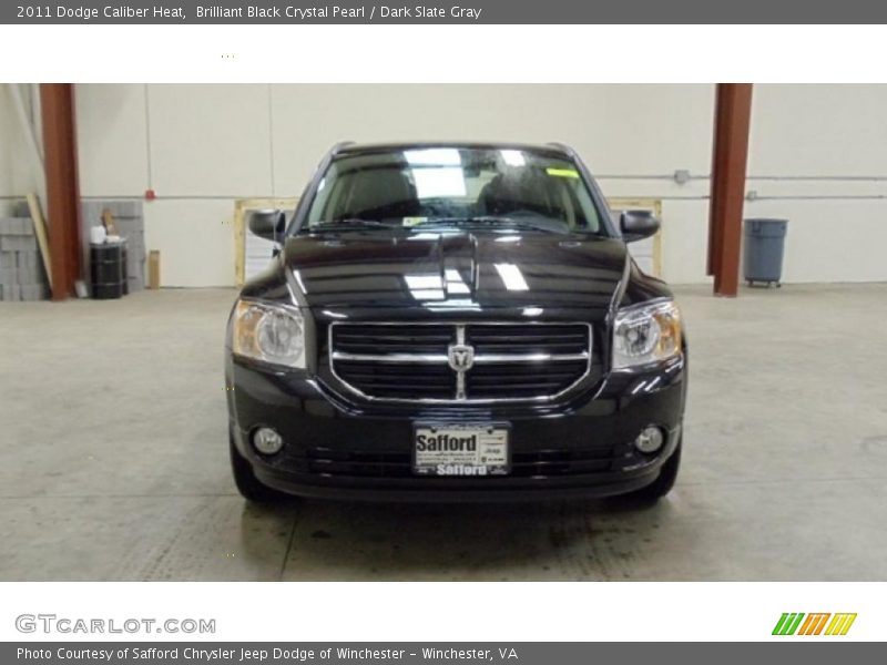 Brilliant Black Crystal Pearl / Dark Slate Gray 2011 Dodge Caliber Heat