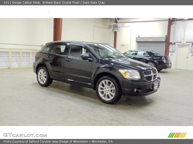 Brilliant Black Crystal Pearl / Dark Slate Gray 2011 Dodge Caliber Heat