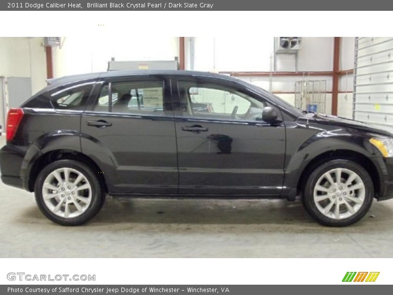 Brilliant Black Crystal Pearl / Dark Slate Gray 2011 Dodge Caliber Heat