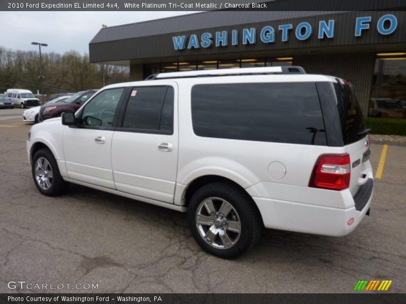 White Platinum Tri-Coat Metallic / Charcoal Black 2010 Ford Expedition EL Limited 4x4