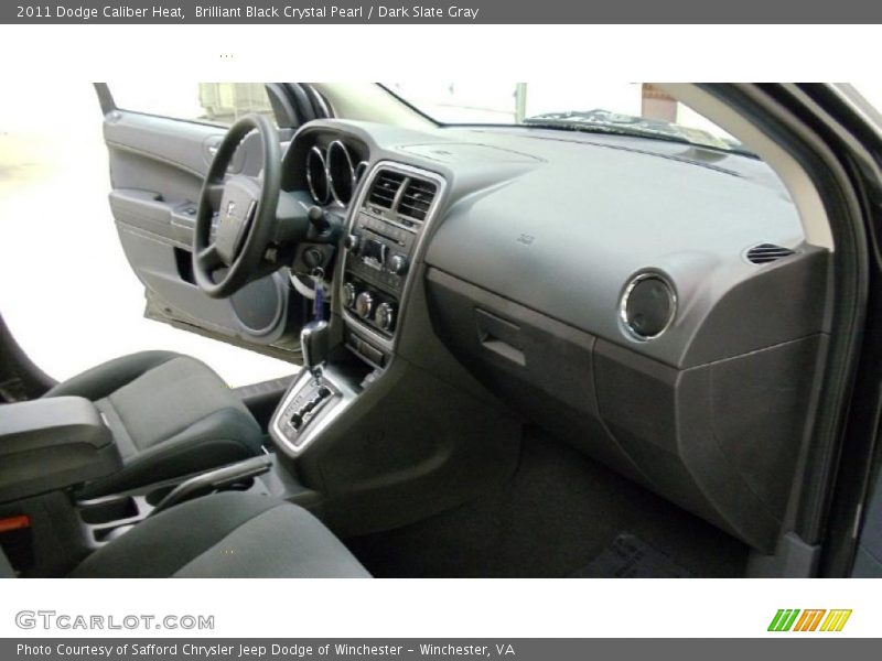 Brilliant Black Crystal Pearl / Dark Slate Gray 2011 Dodge Caliber Heat