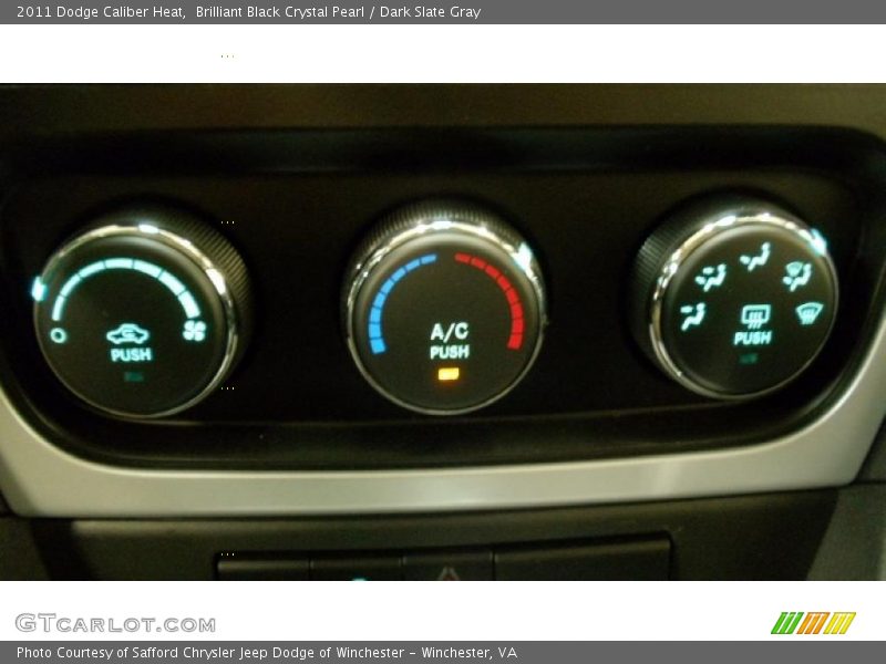 Brilliant Black Crystal Pearl / Dark Slate Gray 2011 Dodge Caliber Heat