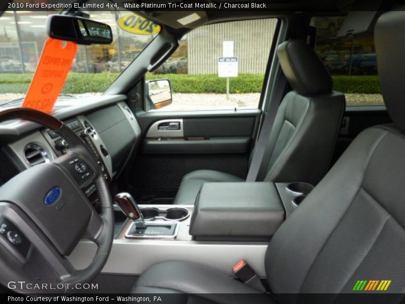 White Platinum Tri-Coat Metallic / Charcoal Black 2010 Ford Expedition EL Limited 4x4