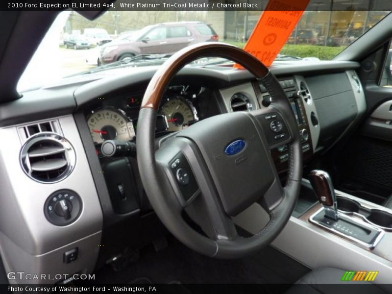White Platinum Tri-Coat Metallic / Charcoal Black 2010 Ford Expedition EL Limited 4x4