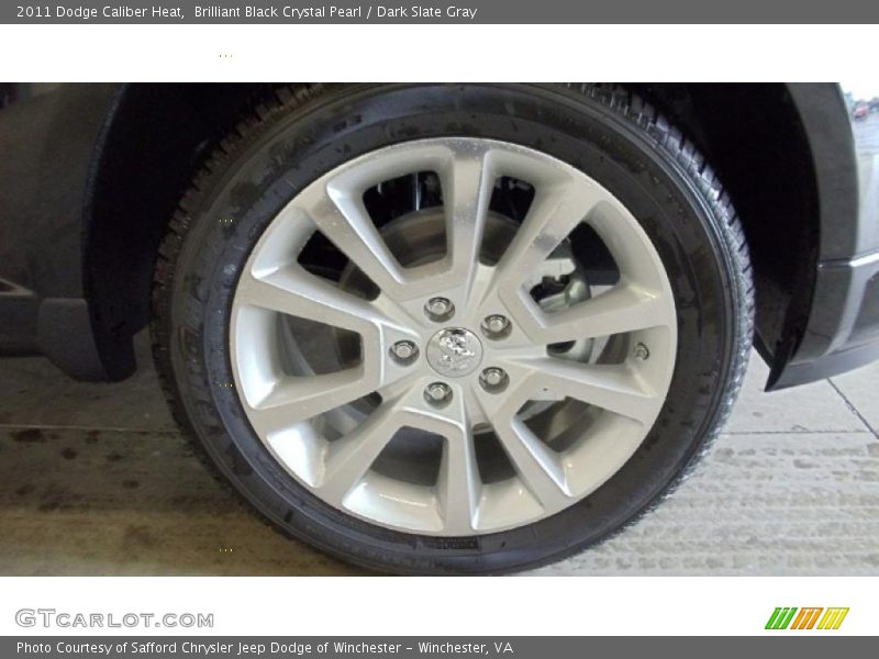 Brilliant Black Crystal Pearl / Dark Slate Gray 2011 Dodge Caliber Heat