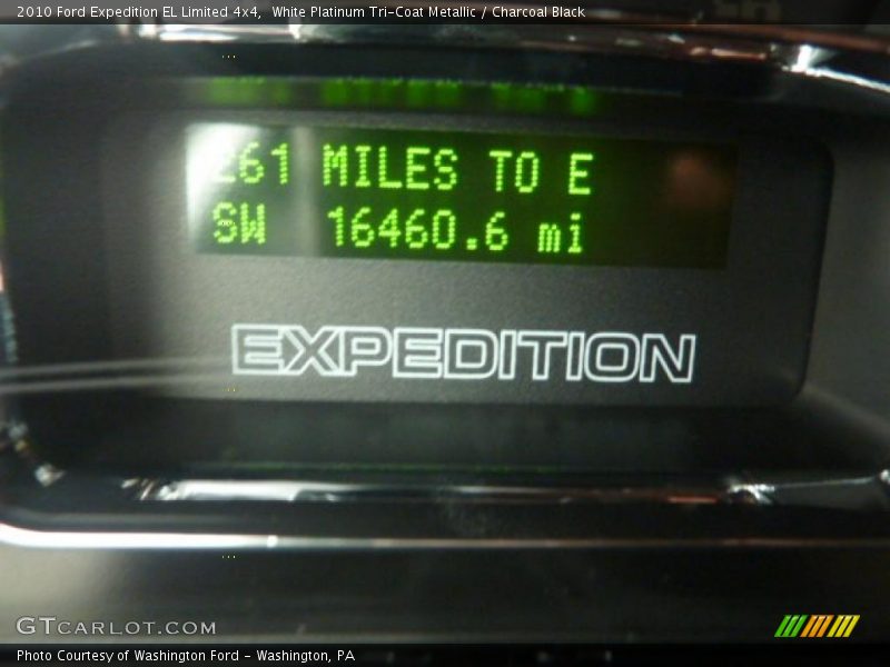 White Platinum Tri-Coat Metallic / Charcoal Black 2010 Ford Expedition EL Limited 4x4