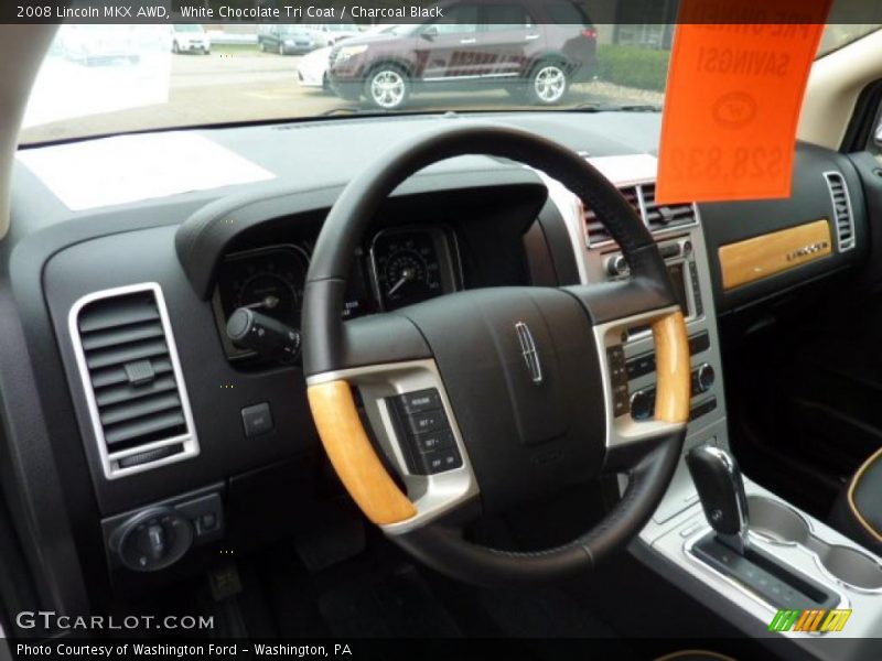White Chocolate Tri Coat / Charcoal Black 2008 Lincoln MKX AWD
