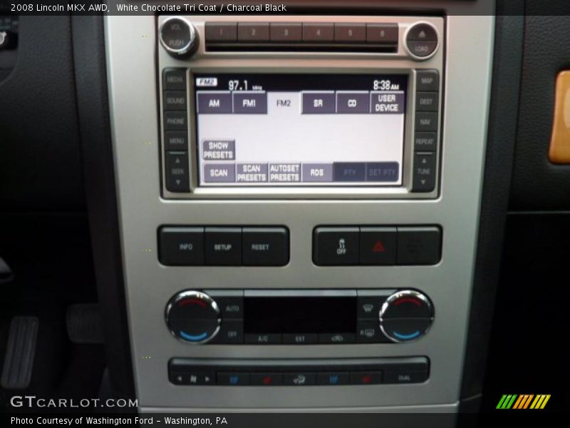 White Chocolate Tri Coat / Charcoal Black 2008 Lincoln MKX AWD