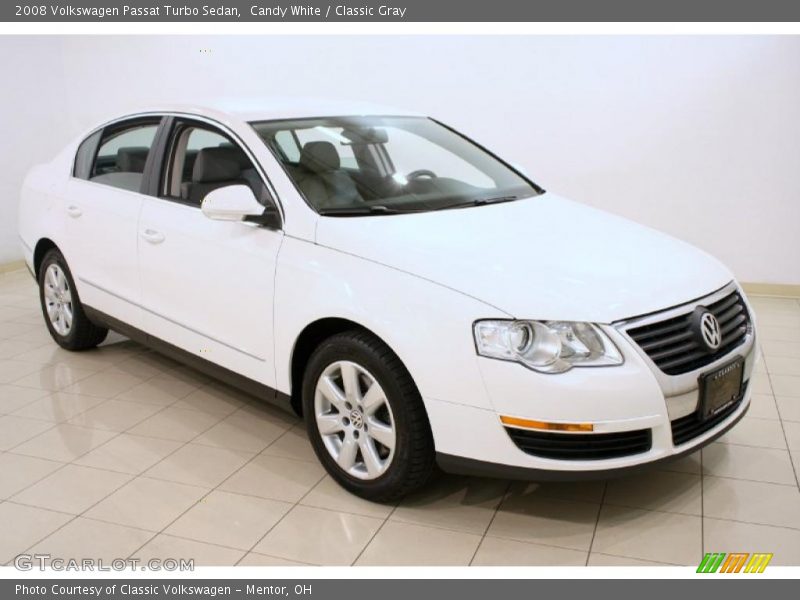 Candy White / Classic Gray 2008 Volkswagen Passat Turbo Sedan