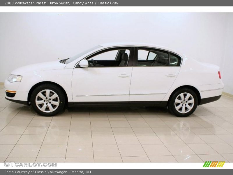 Candy White / Classic Gray 2008 Volkswagen Passat Turbo Sedan