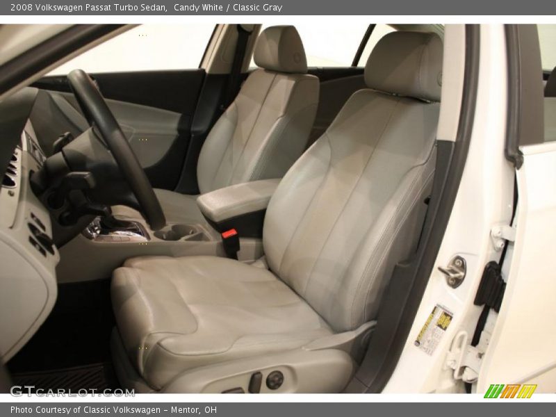 Candy White / Classic Gray 2008 Volkswagen Passat Turbo Sedan