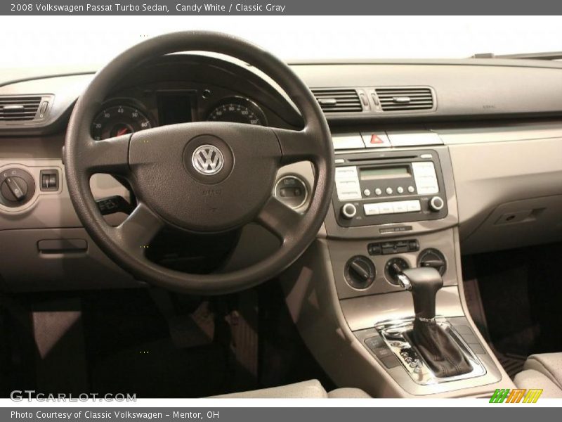Candy White / Classic Gray 2008 Volkswagen Passat Turbo Sedan