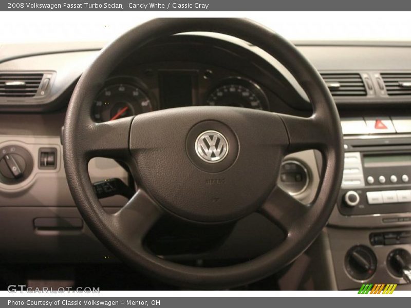 Candy White / Classic Gray 2008 Volkswagen Passat Turbo Sedan