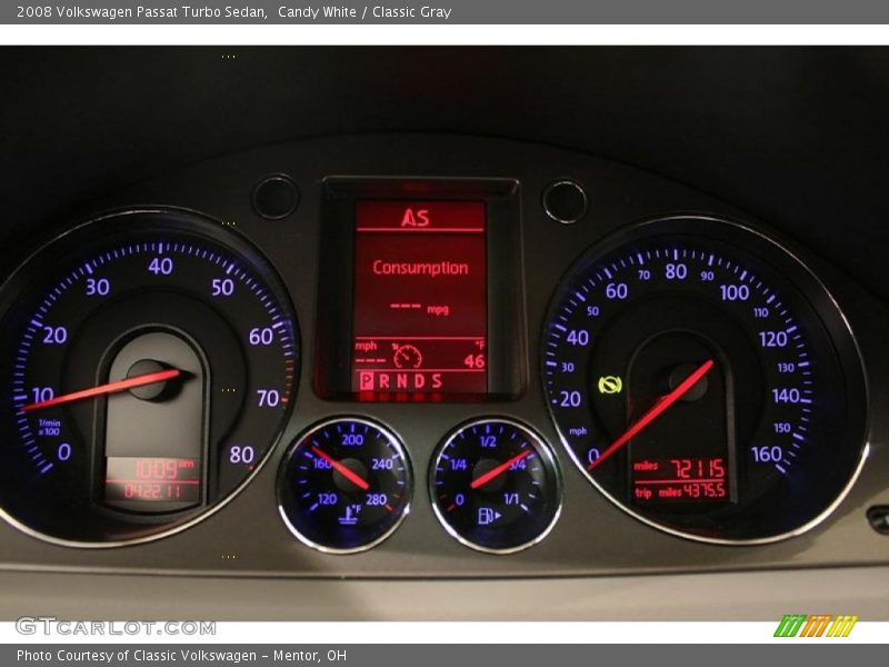Candy White / Classic Gray 2008 Volkswagen Passat Turbo Sedan