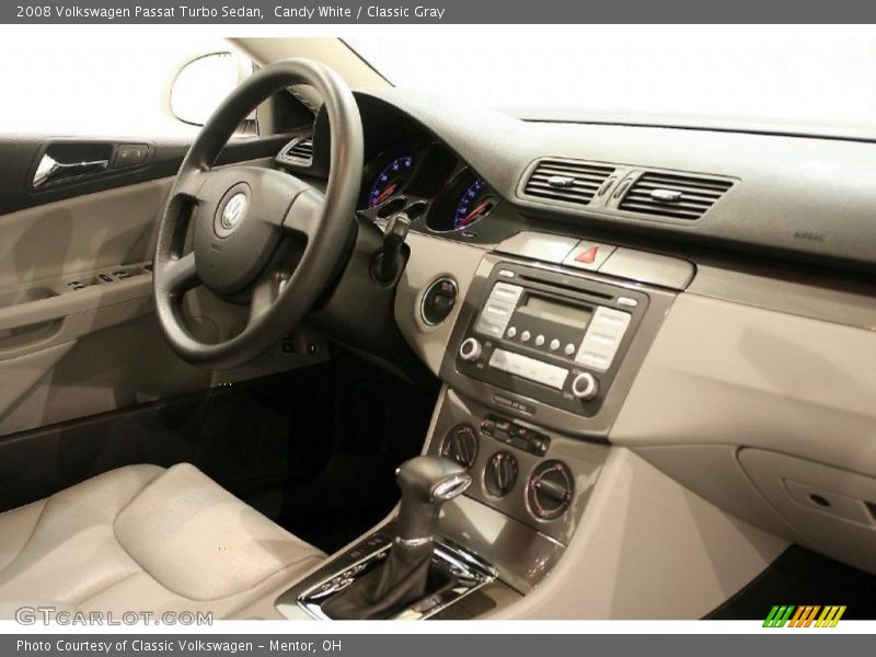 Candy White / Classic Gray 2008 Volkswagen Passat Turbo Sedan