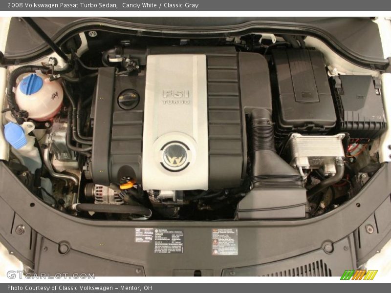 Candy White / Classic Gray 2008 Volkswagen Passat Turbo Sedan