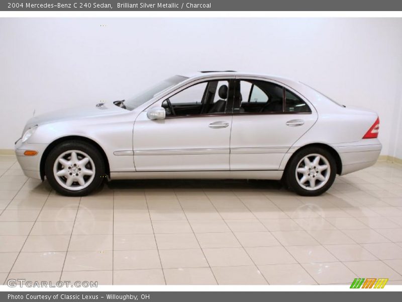 Brilliant Silver Metallic / Charcoal 2004 Mercedes-Benz C 240 Sedan