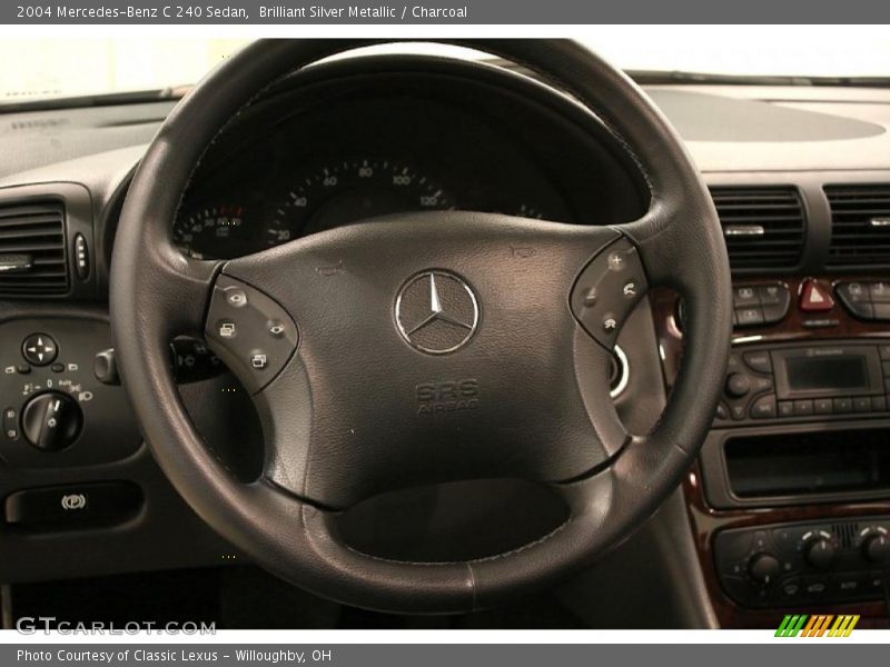 Brilliant Silver Metallic / Charcoal 2004 Mercedes-Benz C 240 Sedan