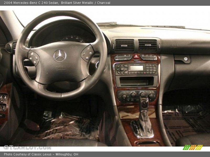 Brilliant Silver Metallic / Charcoal 2004 Mercedes-Benz C 240 Sedan