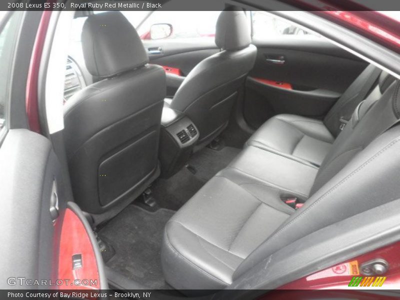 Royal Ruby Red Metallic / Black 2008 Lexus ES 350