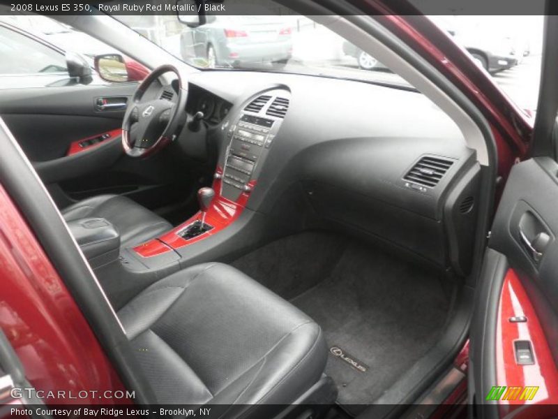 Royal Ruby Red Metallic / Black 2008 Lexus ES 350