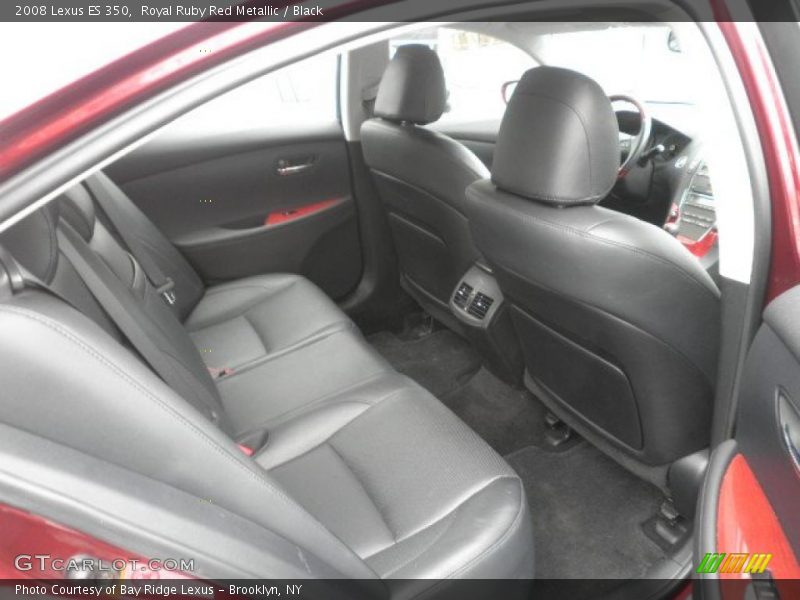 Royal Ruby Red Metallic / Black 2008 Lexus ES 350