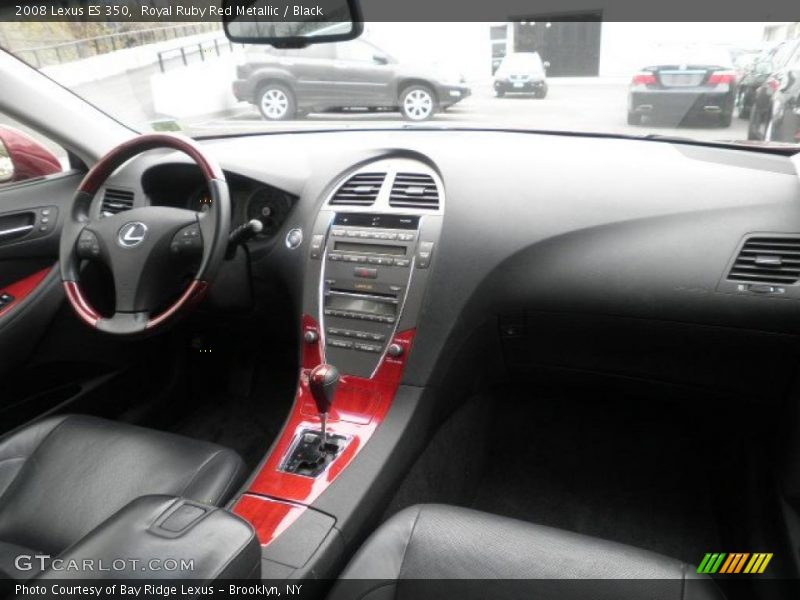 Royal Ruby Red Metallic / Black 2008 Lexus ES 350