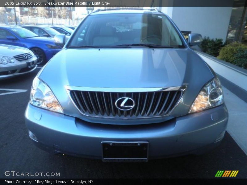 Breakwater Blue Metallic / Light Gray 2009 Lexus RX 350