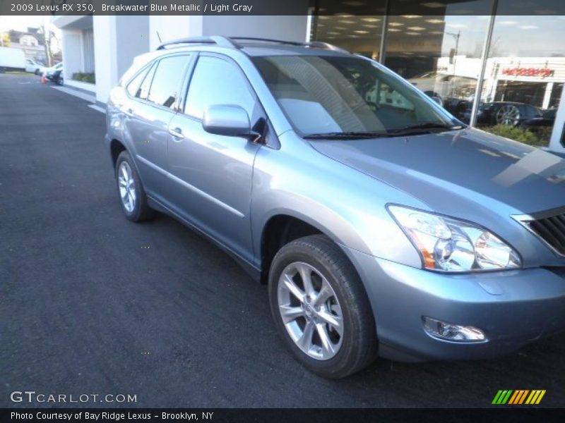Breakwater Blue Metallic / Light Gray 2009 Lexus RX 350