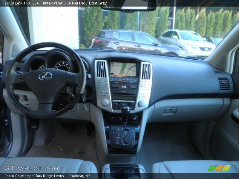 Breakwater Blue Metallic / Light Gray 2009 Lexus RX 350