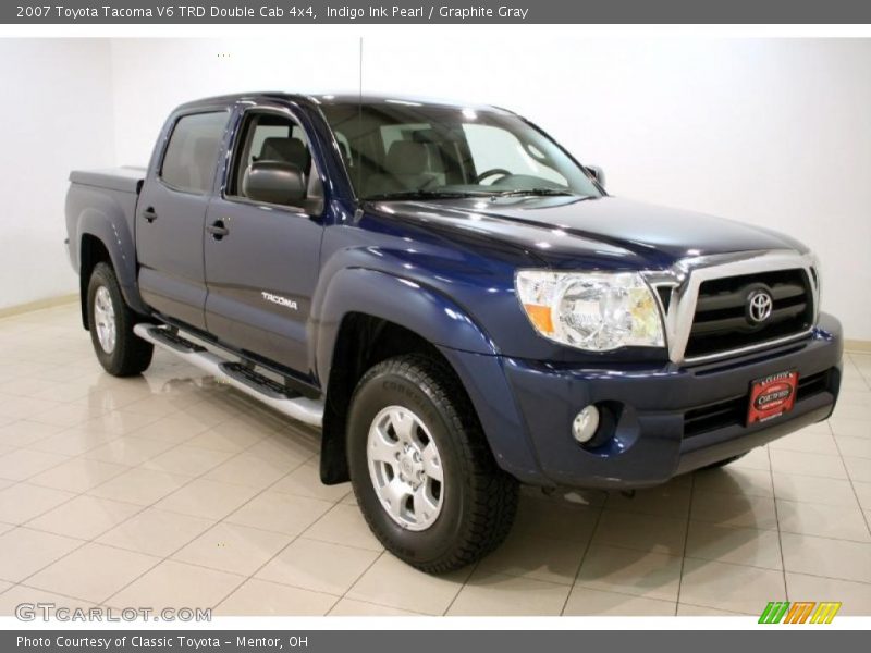 Indigo Ink Pearl / Graphite Gray 2007 Toyota Tacoma V6 TRD Double Cab 4x4