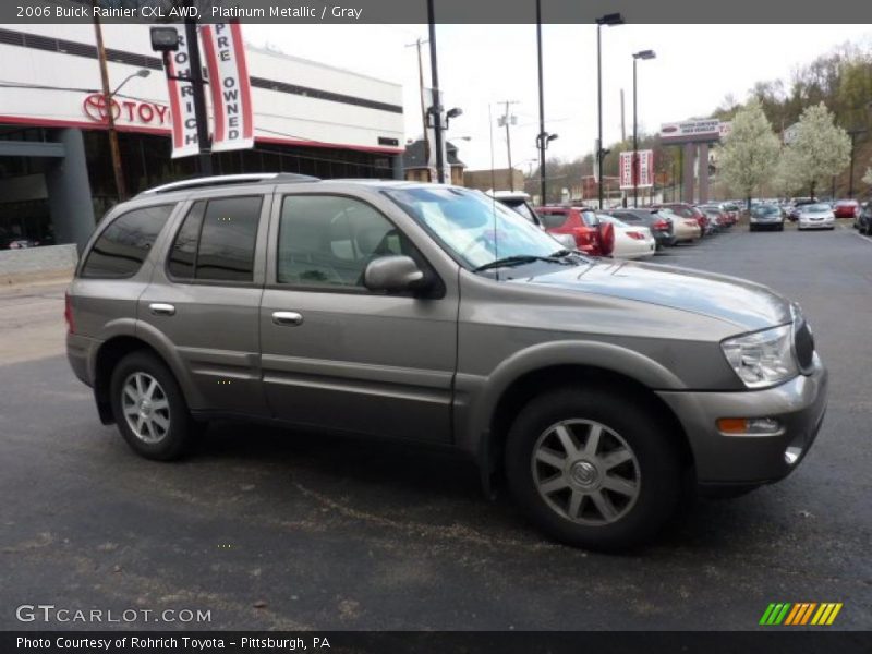 Platinum Metallic / Gray 2006 Buick Rainier CXL AWD