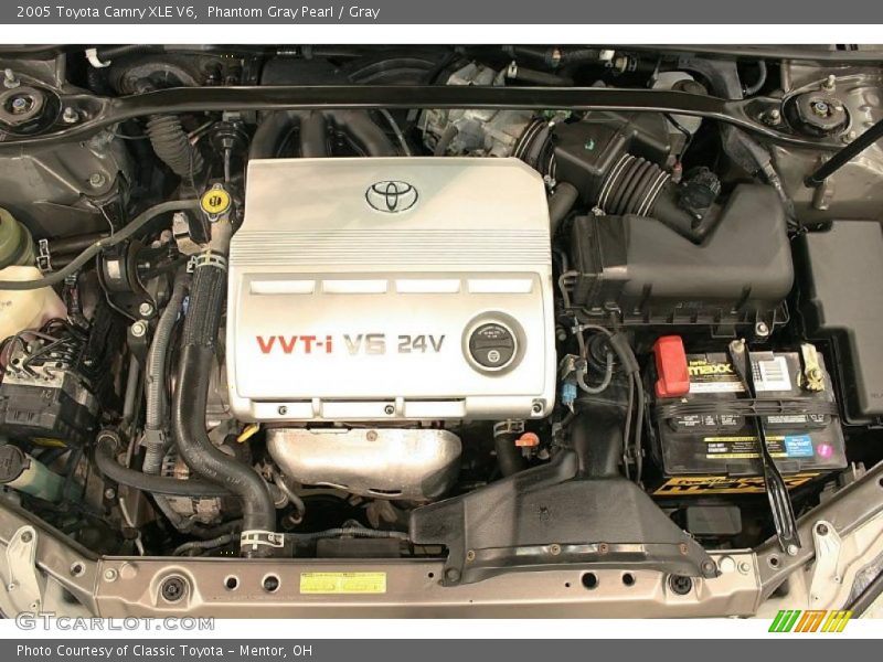 Phantom Gray Pearl / Gray 2005 Toyota Camry XLE V6