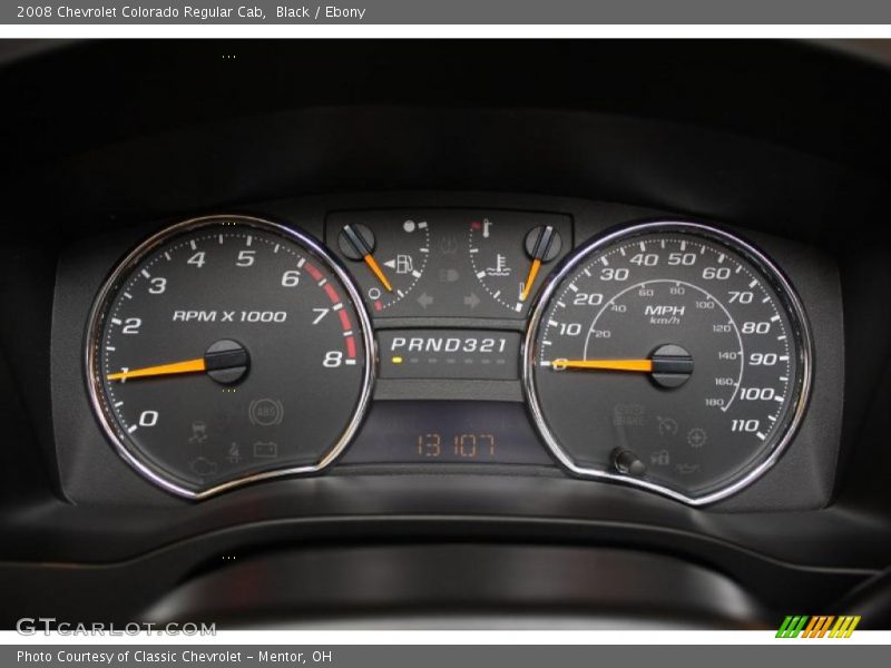 Black / Ebony 2008 Chevrolet Colorado Regular Cab