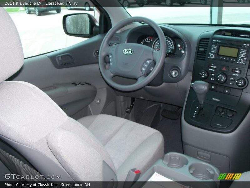 Claret Red / Gray 2011 Kia Sedona LX