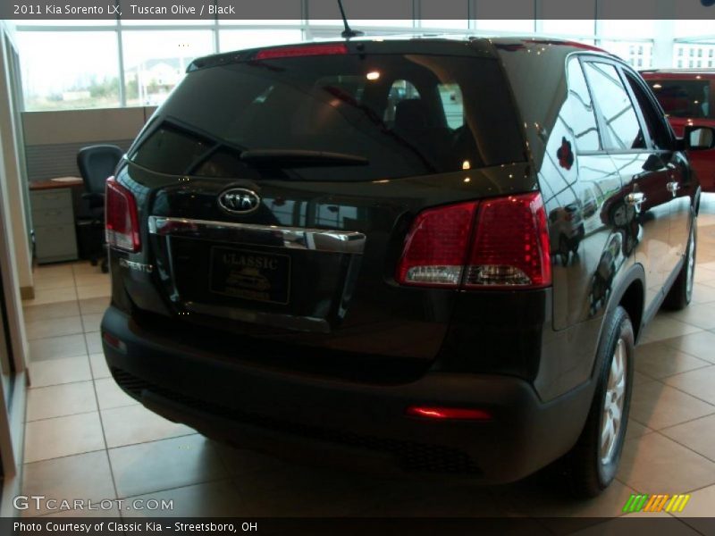 Tuscan Olive / Black 2011 Kia Sorento LX