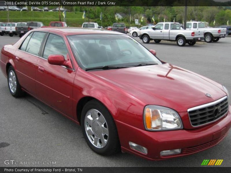 Crimson Pearl Red / Dark Gray 2001 Cadillac DeVille DTS Sedan