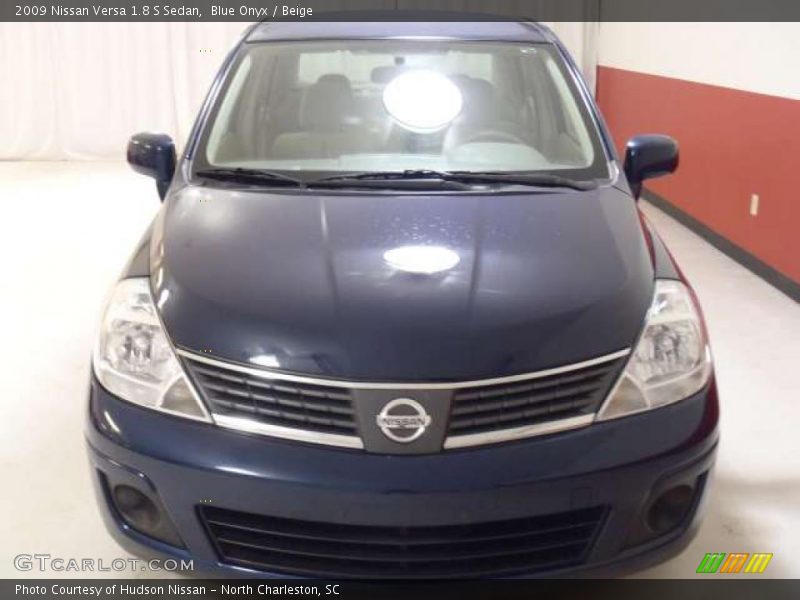 Blue Onyx / Beige 2009 Nissan Versa 1.8 S Sedan