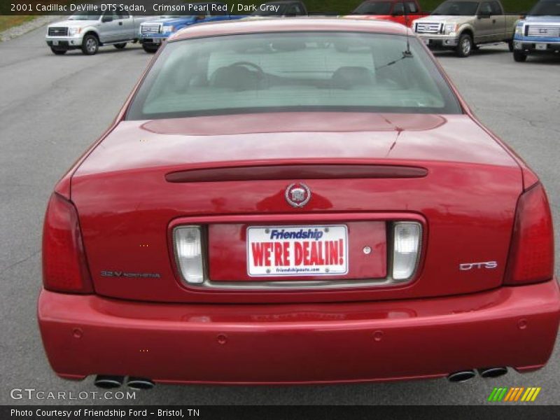 Crimson Pearl Red / Dark Gray 2001 Cadillac DeVille DTS Sedan