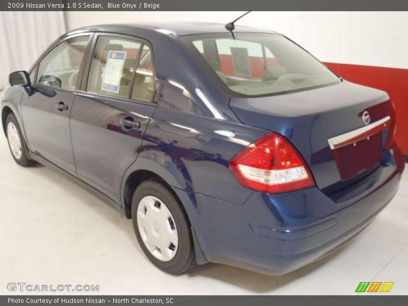 Blue Onyx / Beige 2009 Nissan Versa 1.8 S Sedan