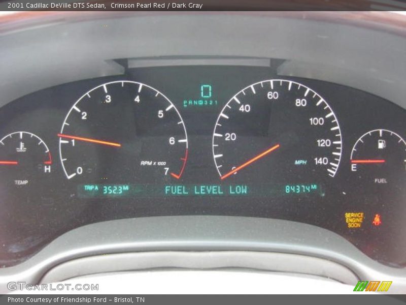  2001 DeVille DTS Sedan DTS Sedan Gauges
