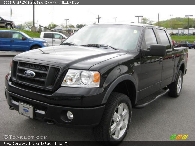 Black / Black 2008 Ford F150 Lariat SuperCrew 4x4