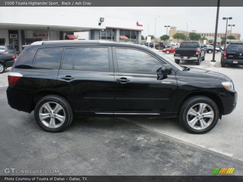Black / Ash Gray 2008 Toyota Highlander Sport
