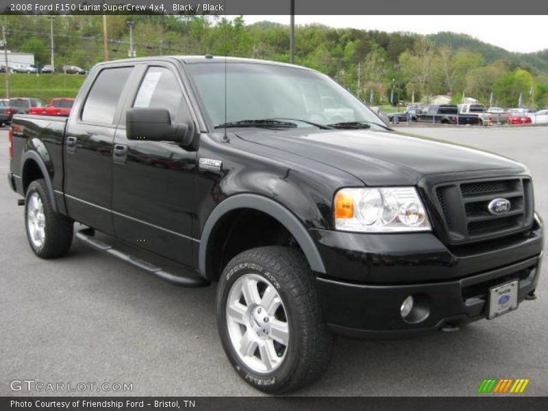 Black / Black 2008 Ford F150 Lariat SuperCrew 4x4