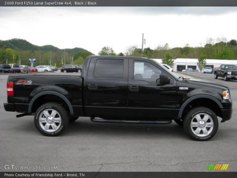 Black / Black 2008 Ford F150 Lariat SuperCrew 4x4
