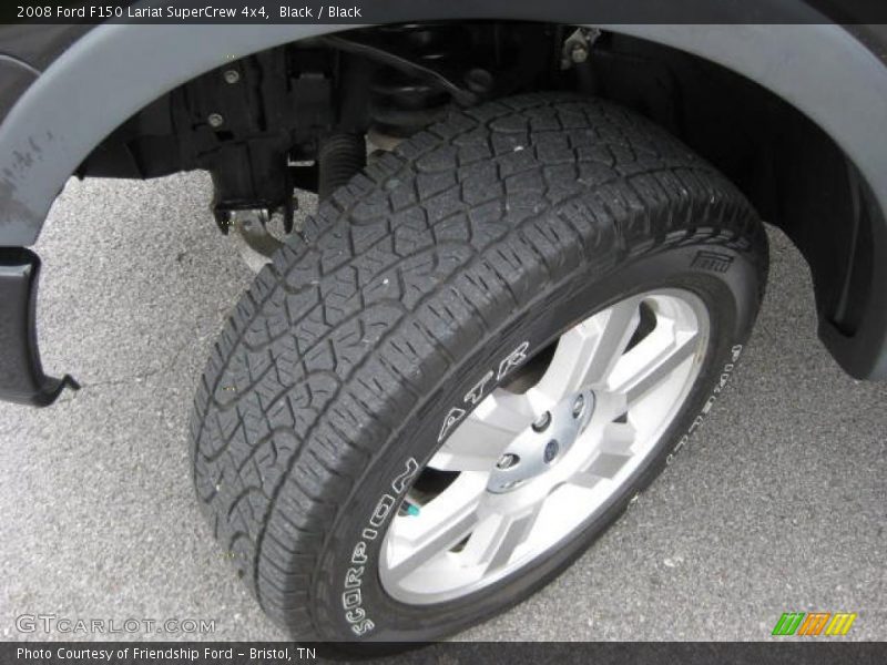 Black / Black 2008 Ford F150 Lariat SuperCrew 4x4